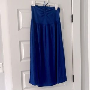 Blue summer halter dress